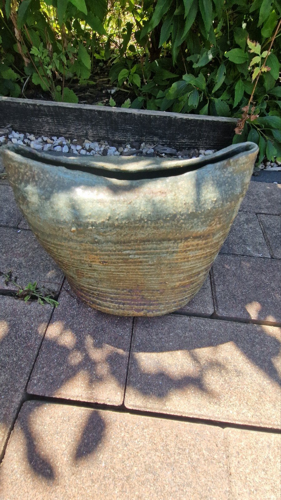 Studio keramieke Vaas, Tuin en Terras, Ophalen, Steen, Minder dan 30 cm, Rond