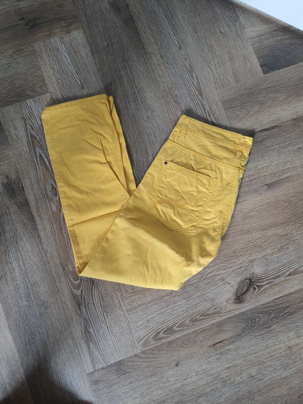 gave knalgele broek maat w32 l34, Ophalen, Zo goed als nieuw, Overige maten, Geel