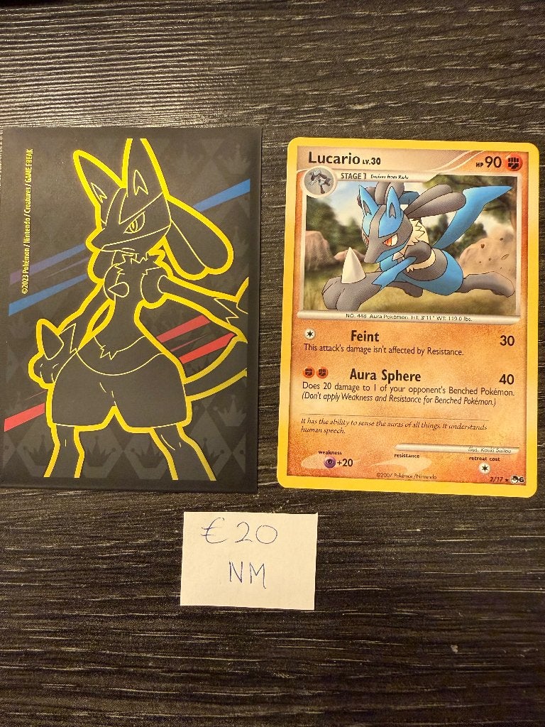 Lucario lv. 30 2007 2/17, Ophalen of Verzenden, Zo goed als nieuw, Losse kaart