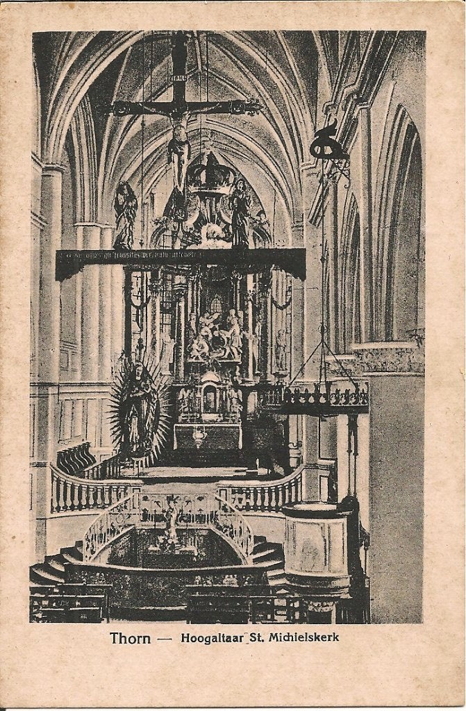 Ansichtkaart Thorn - Hoogaltaar St. Michielskerk (1924), Verzamelen, Ansichtkaarten | Nederland, Ophalen of Verzenden, 1920 tot 1940