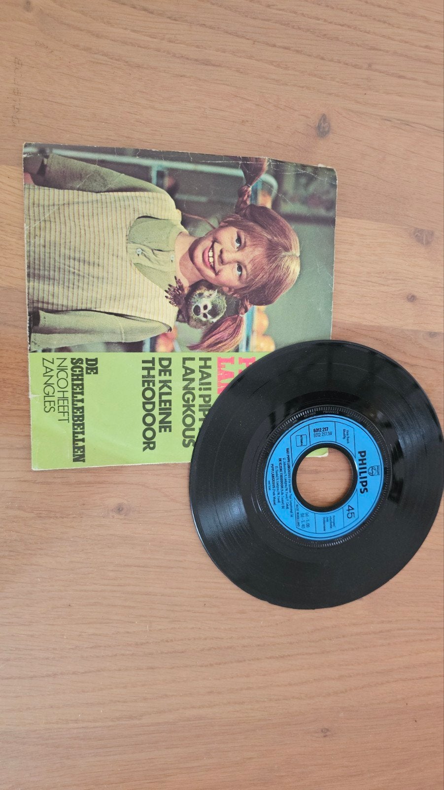 Pippi Langkous - Hai! Pippi Langkous / De Kleine Theodoor, Gebruikt, Ophalen of Verzenden, EP, Kinderen en Jeugd