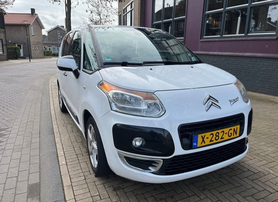 Citroën C3 Picasso 1.6 VTI 2009 Wit, Auto's, Voorwielaandrijving, 4 cilinders, Wit, 14 km/l