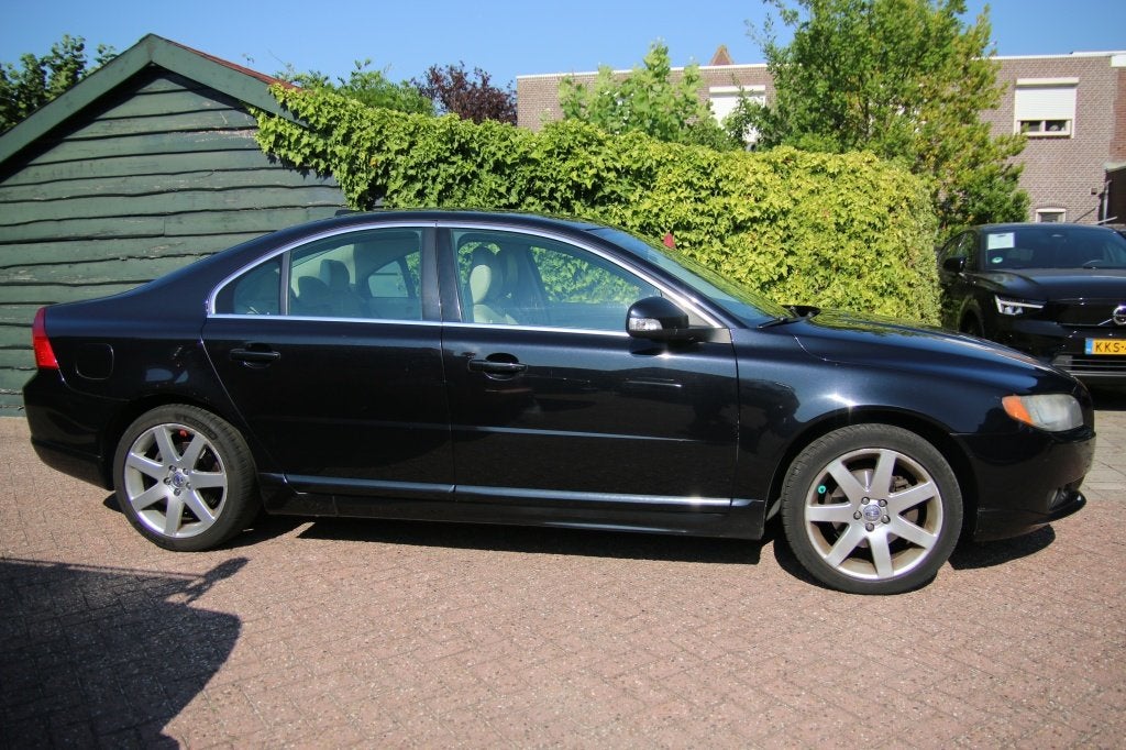Volvo S80 3.2 Momentum (bj 2007, automaat), Auto's, 238 pk, 1553 kg, Zwart, Euro 4