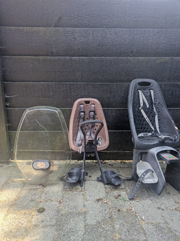 Fietsstoeltje Yepp, windscherm, Ophalen, Gebruikt, Yepp, 0 t/m 18 kg