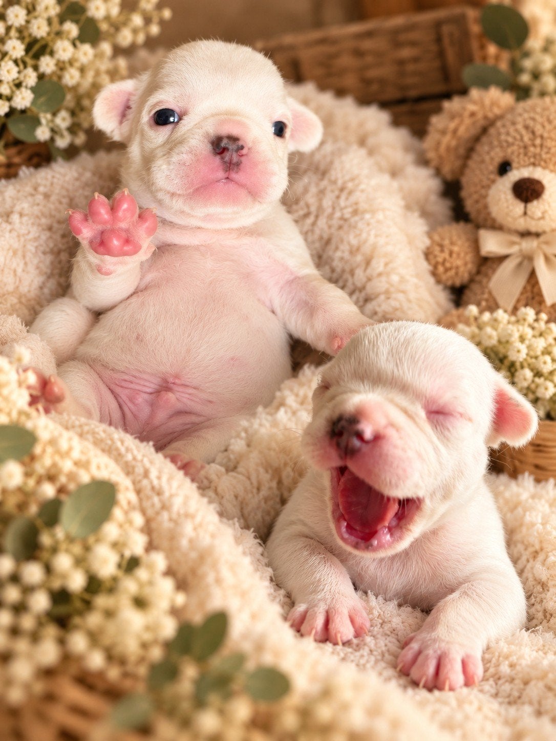 Franse Bulldog Pups, Dieren en Toebehoren, 8 tot 15 weken, Bulldog, Meerdere, Meerdere dieren