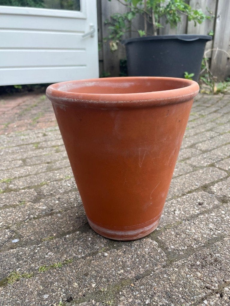 Bloempot, Tuin en Terras, Ophalen, Rond, Zo goed als nieuw, Aardewerk
