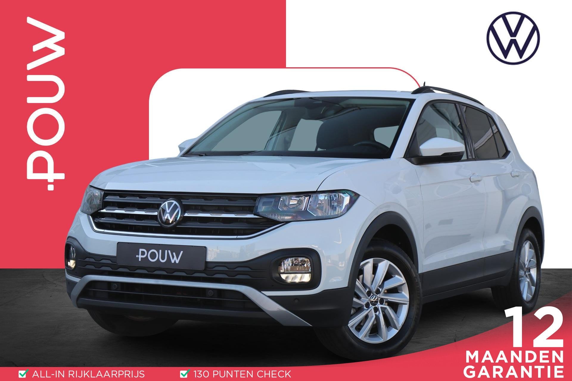 Volkswagen T-Cross 1.0 TSI 95 pk Life | Trekhaak | Apple Car, 12 maanden, Gebruikt, 95 pk, 620 kg
