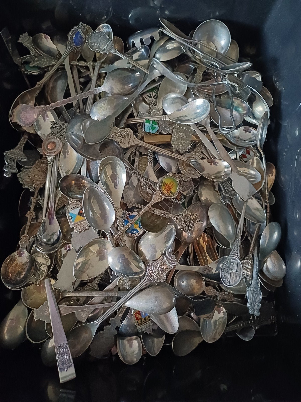 ongeveer 350 theelepeltjes, Ophalen of Verzenden, Gebruikt