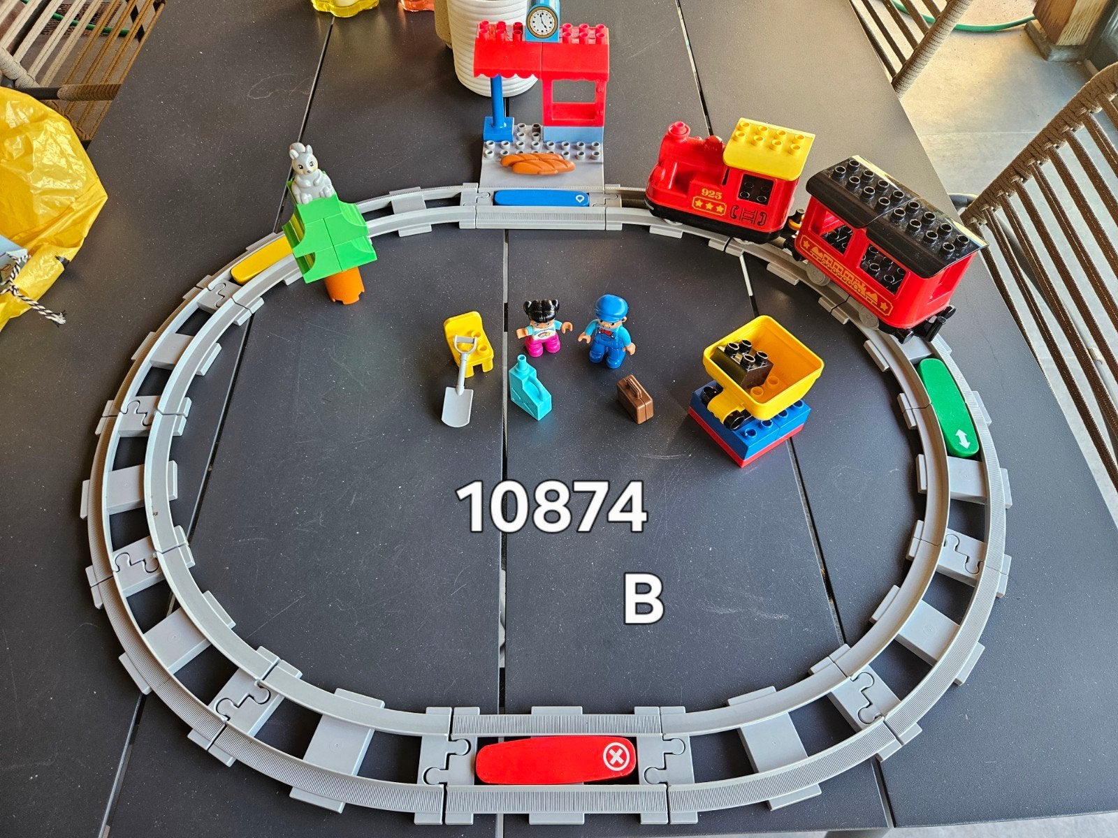 10874 Duplo elektrische trein set, Ophalen of Verzenden, Zo goed als nieuw, Duplo