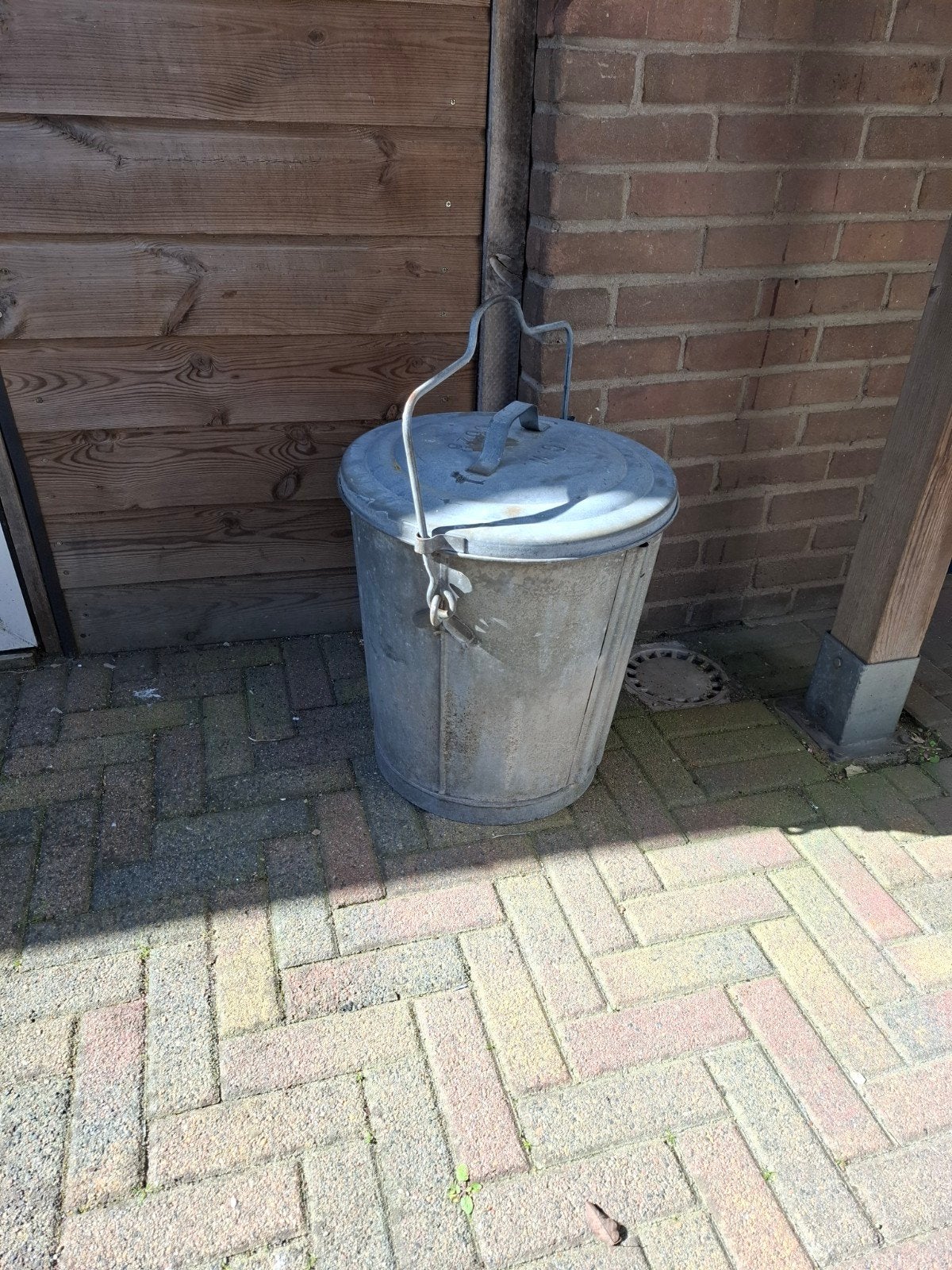 Zinkenvuilnisemmer oudje, Tuin en Terras, Ophalen, Gebruikt