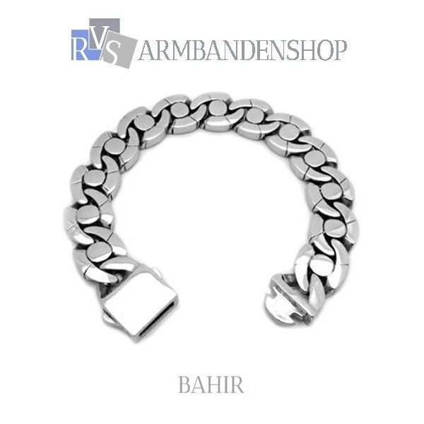 Rvs armband staal zilver heren of dames uni sex, Ophalen of Verzenden, Nieuw, Zilver, Staal