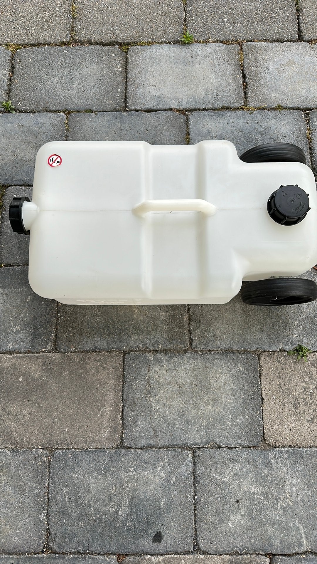 Fendt waterafval rolcontainer met handvat op wielen, Caravans en Kamperen, Ophalen of Verzenden, Zo goed als nieuw