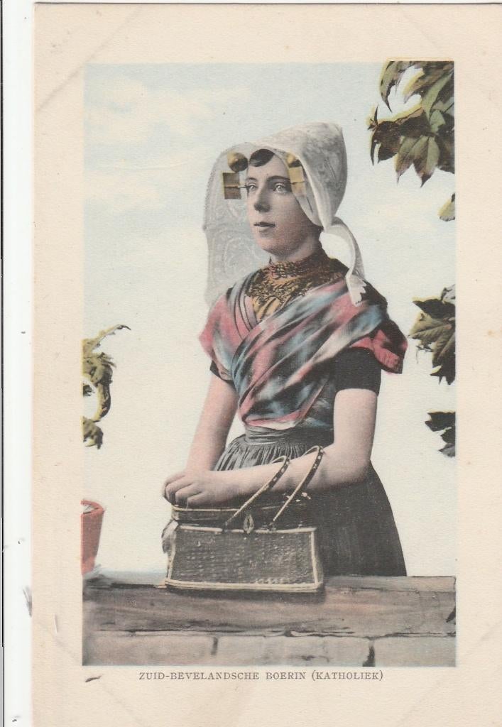klederdracht- zuid bevelandse boerin, Ophalen of Verzenden, Zeeland