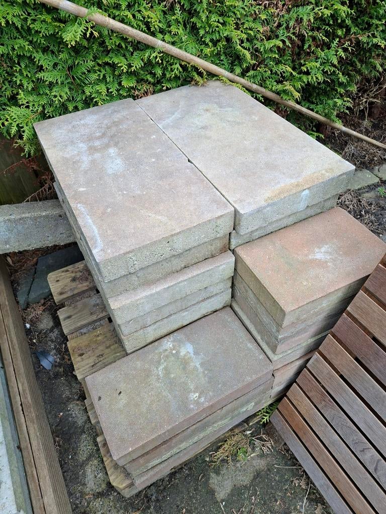 Betonsteen wildverband rood bruin genuanceerd 5 m2, Ophalen