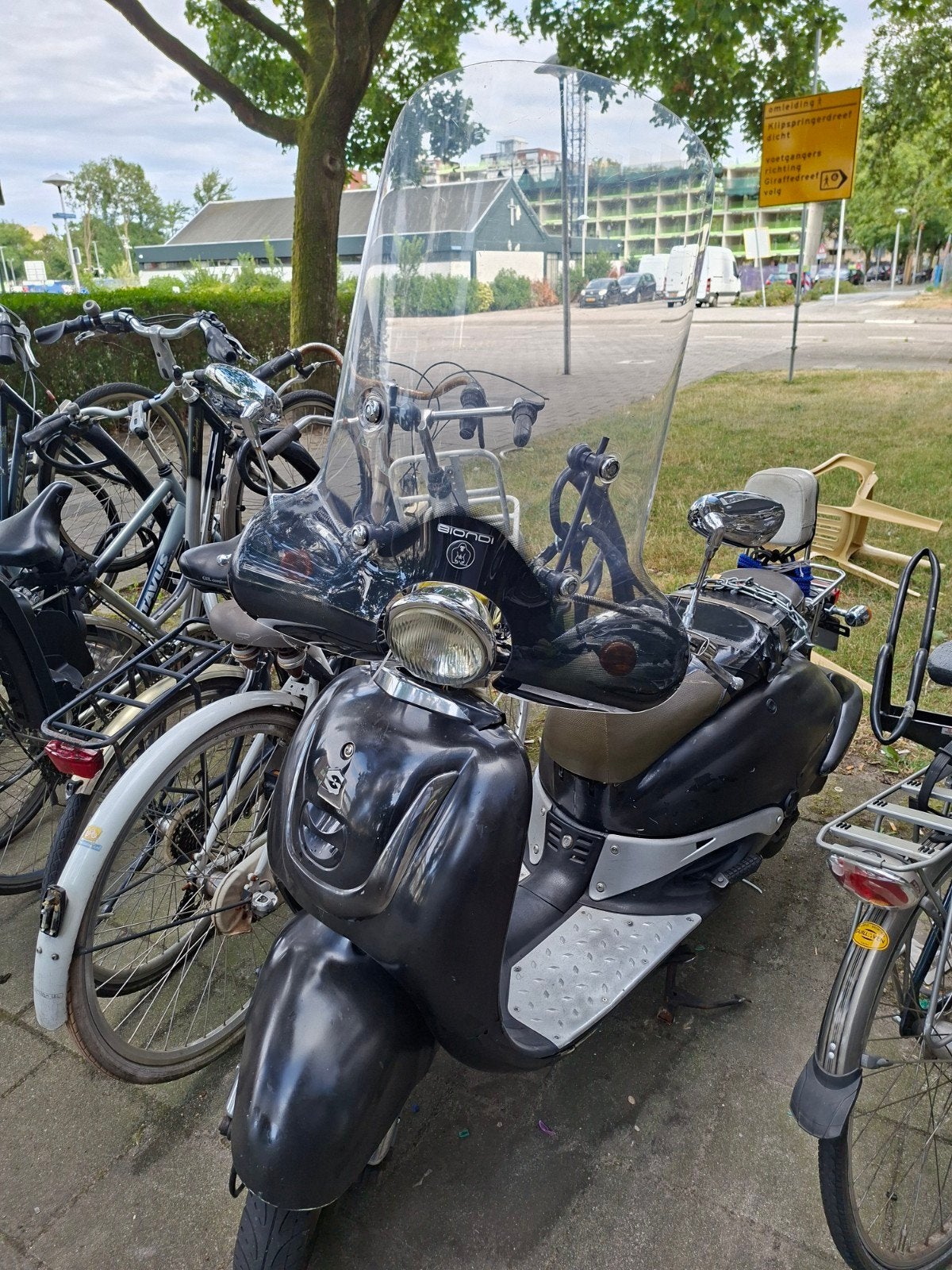 scooter, Ophalen