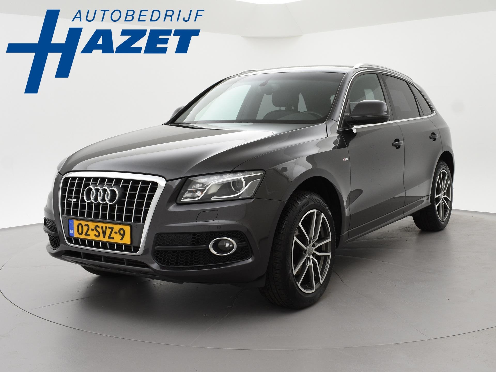 Audi Q5 2.0 TFSI 211 PK QUATTRO S-LINE + BANG & OLUFSEN | TR, Automaat, Zwart, 4 cilinders, Leder en Stof