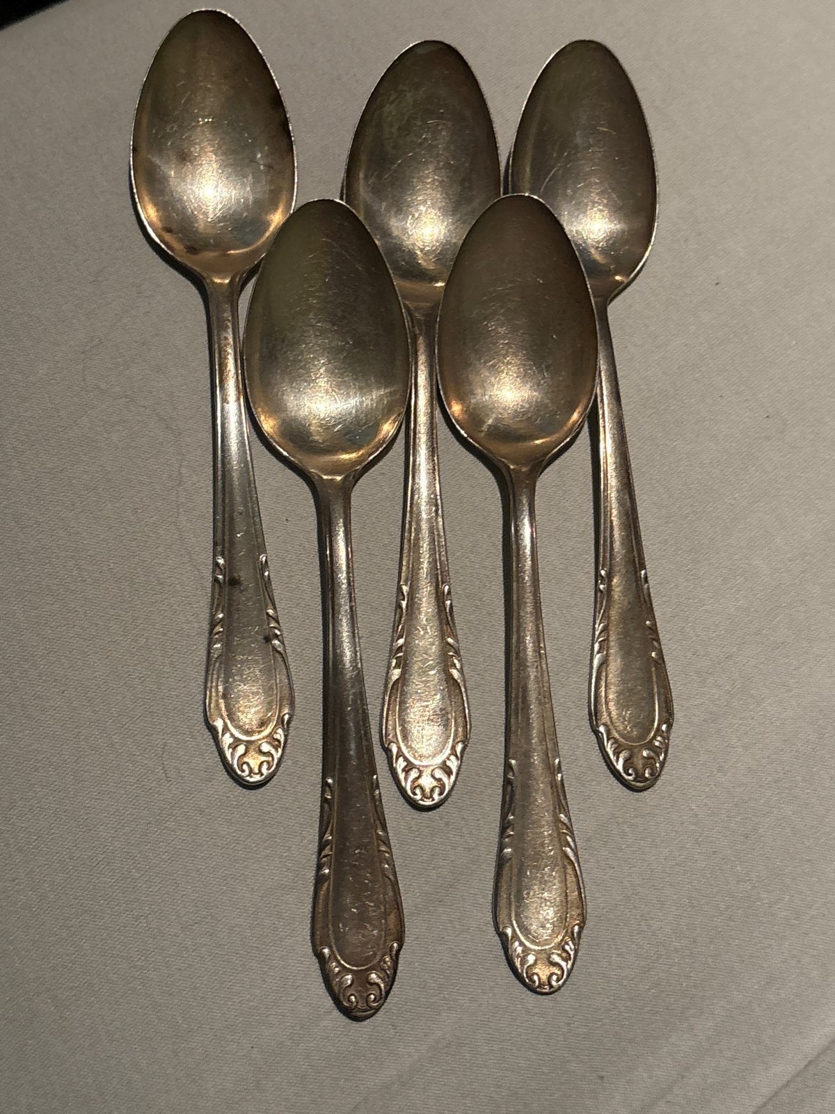 5x Luxe Gero 100 Verzilverde Theelepels – Model Riche 694, Ophalen of Verzenden