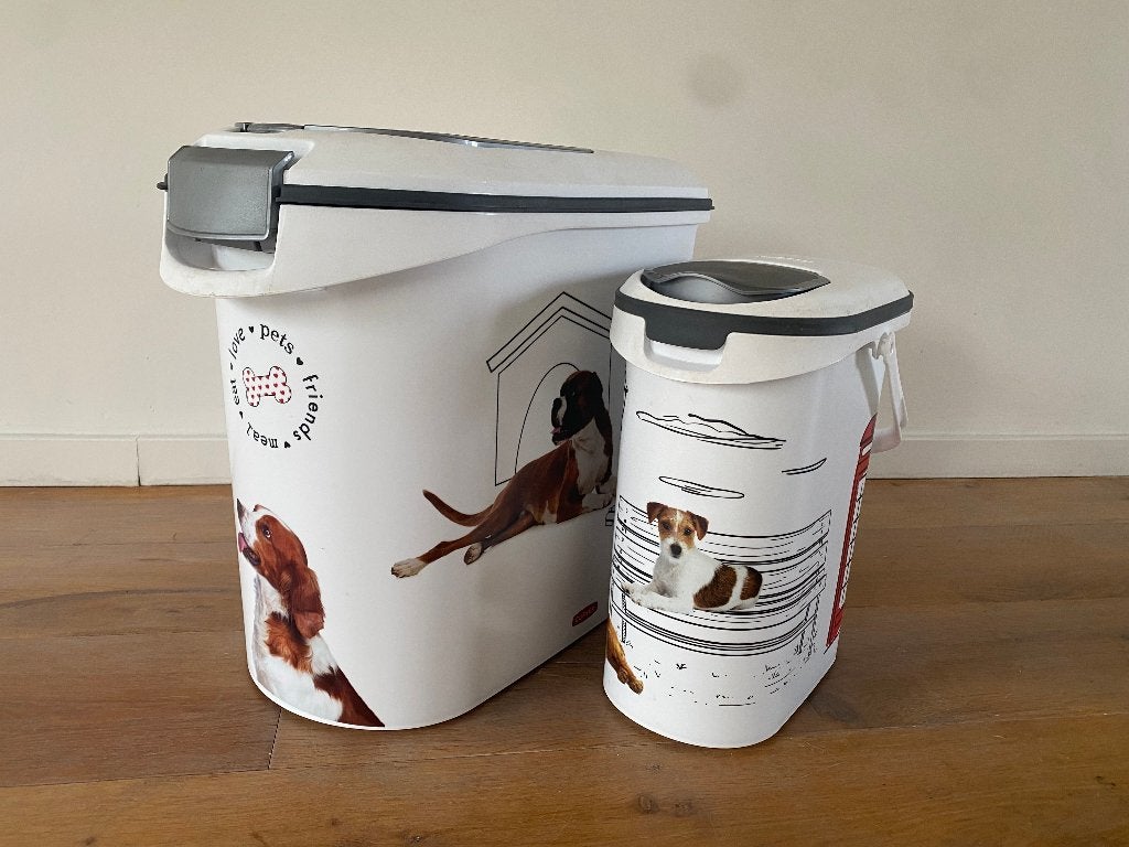 * 2x Curver voedselcontainer - zo goed als NIEUW! *, Dieren en Toebehoren, Dierenvoeding, Ophalen of Verzenden, Hond