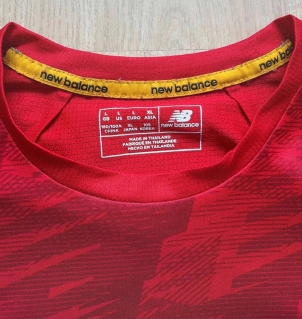 Liverpool Thuisshirt New Balance Maat L, Kleding | Heren, Verzenden, Gedragen, Maat 52/54 (L), Rood