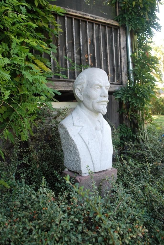 ​Zeer grote Lenin Buste 150 kilo! Uit 1 stuk Graniet gehakt, Antiek en Kunst, Ophalen