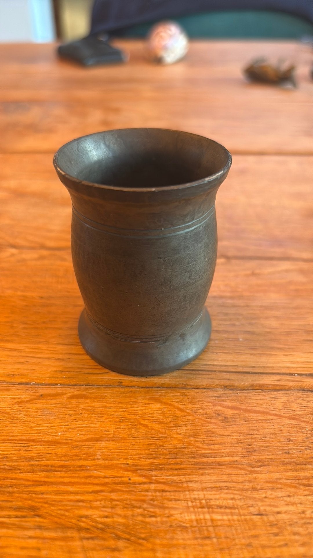 antiek tinnen potje, Ophalen of Verzenden