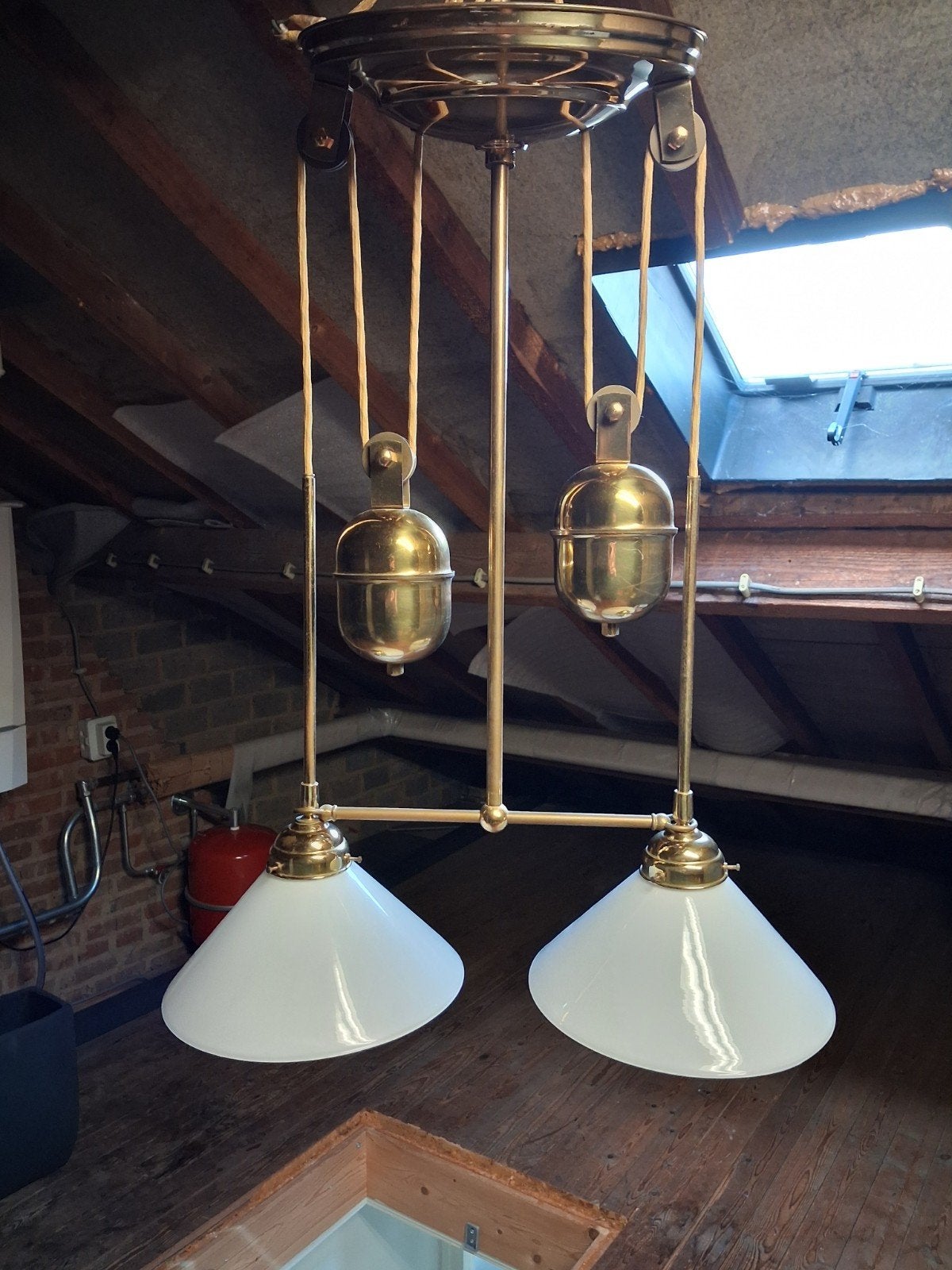 jugendstil lamp, Ophalen