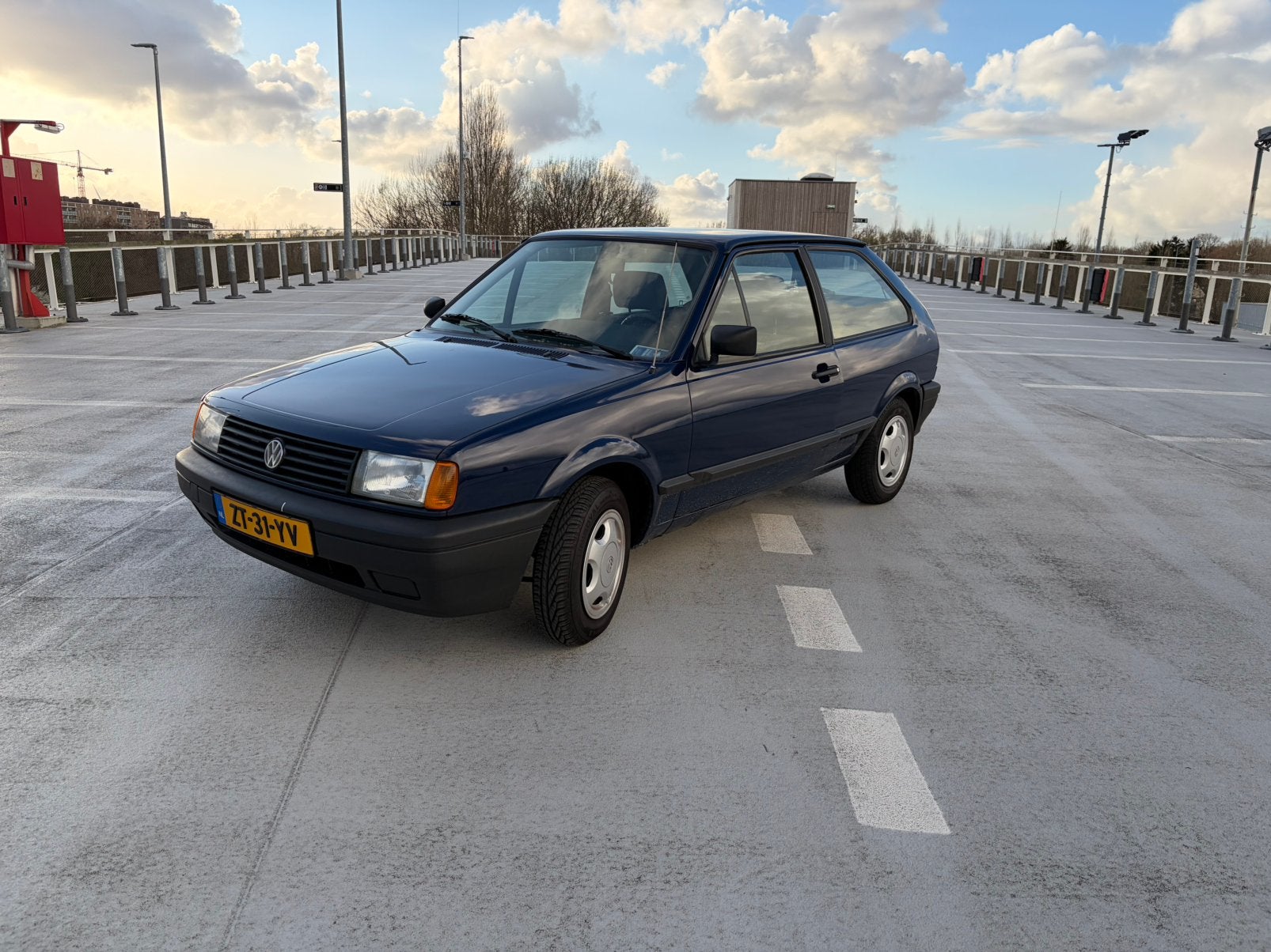 Volkswagen Polo 1.0 CL Coupe 33KW U9 1991 Blauw, Ophalen of Verzenden