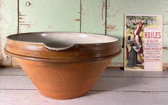 Franse grès aardewerk tian 19e eeuw doorsnede 40 cm, Ophalen of Verzenden