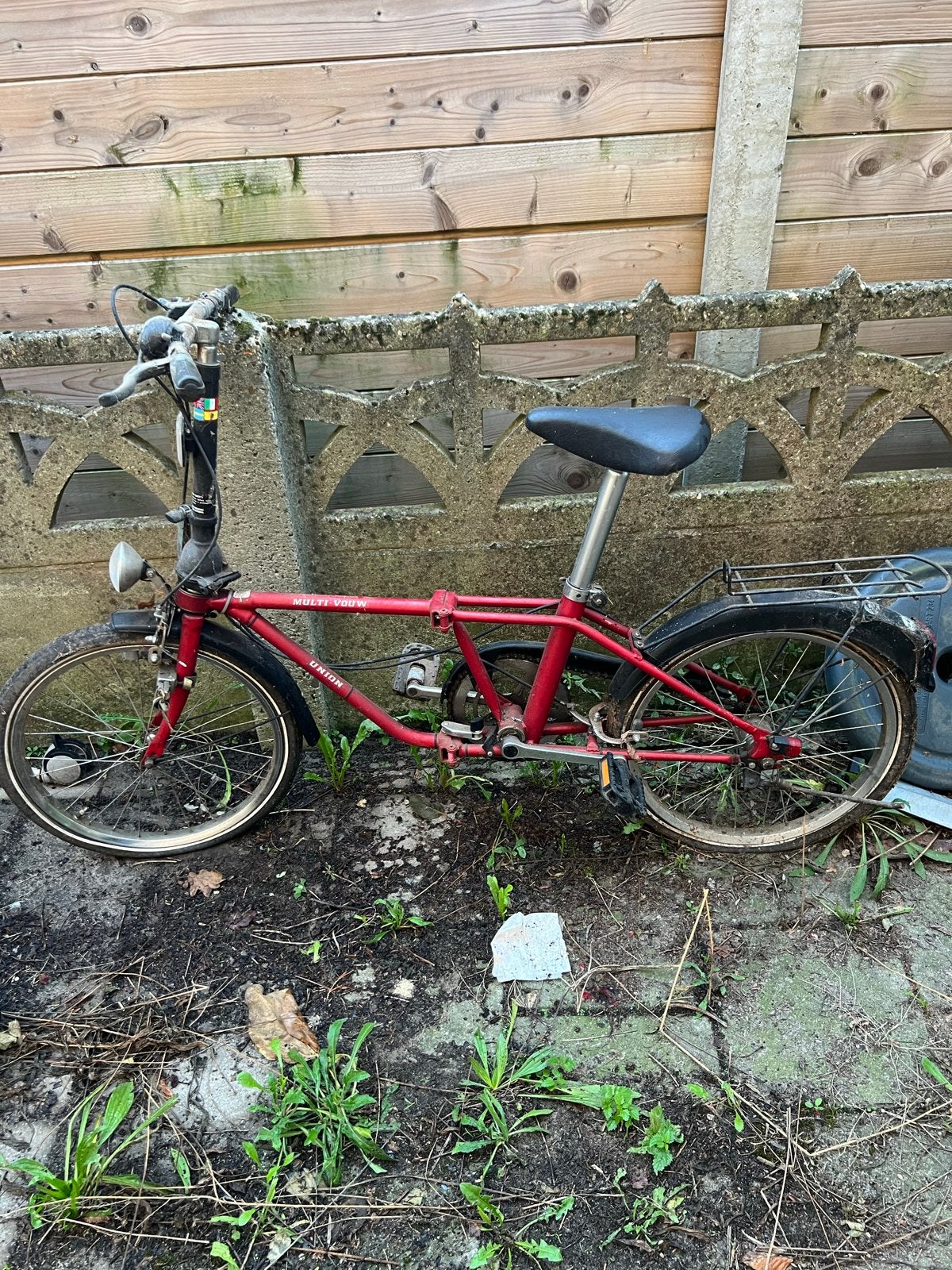 Union Multi-Vouw vouwfiets - Rood.- MOET SNEL WEG, 20 inch of meer, Gebruikt, Totaal opvouwbaar, Ophalen