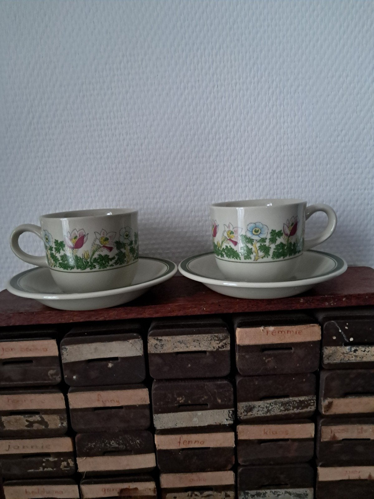 Set van 2 Figgjo Norway Anitra kop en schotel, Antiek en Kunst, Ophalen of Verzenden