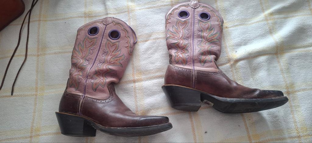 Twisted X Cowboylaarzen - Roze/Bruin - Maat 38.5, Kleding | Dames, Schoenen, Hoge laarzen, Bruin, Twisted X, Ophalen of Verzenden