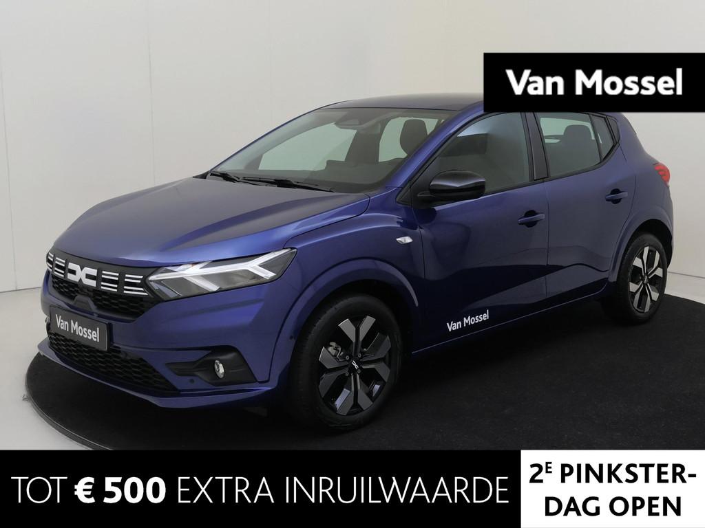 Dacia Sandero 1.0 TCe 100 ECO-G Journey | Navigatie | Camera, Auto's, Dacia, Blauw, Origineel Nederlands, Bedrijf, Handgeschakeld