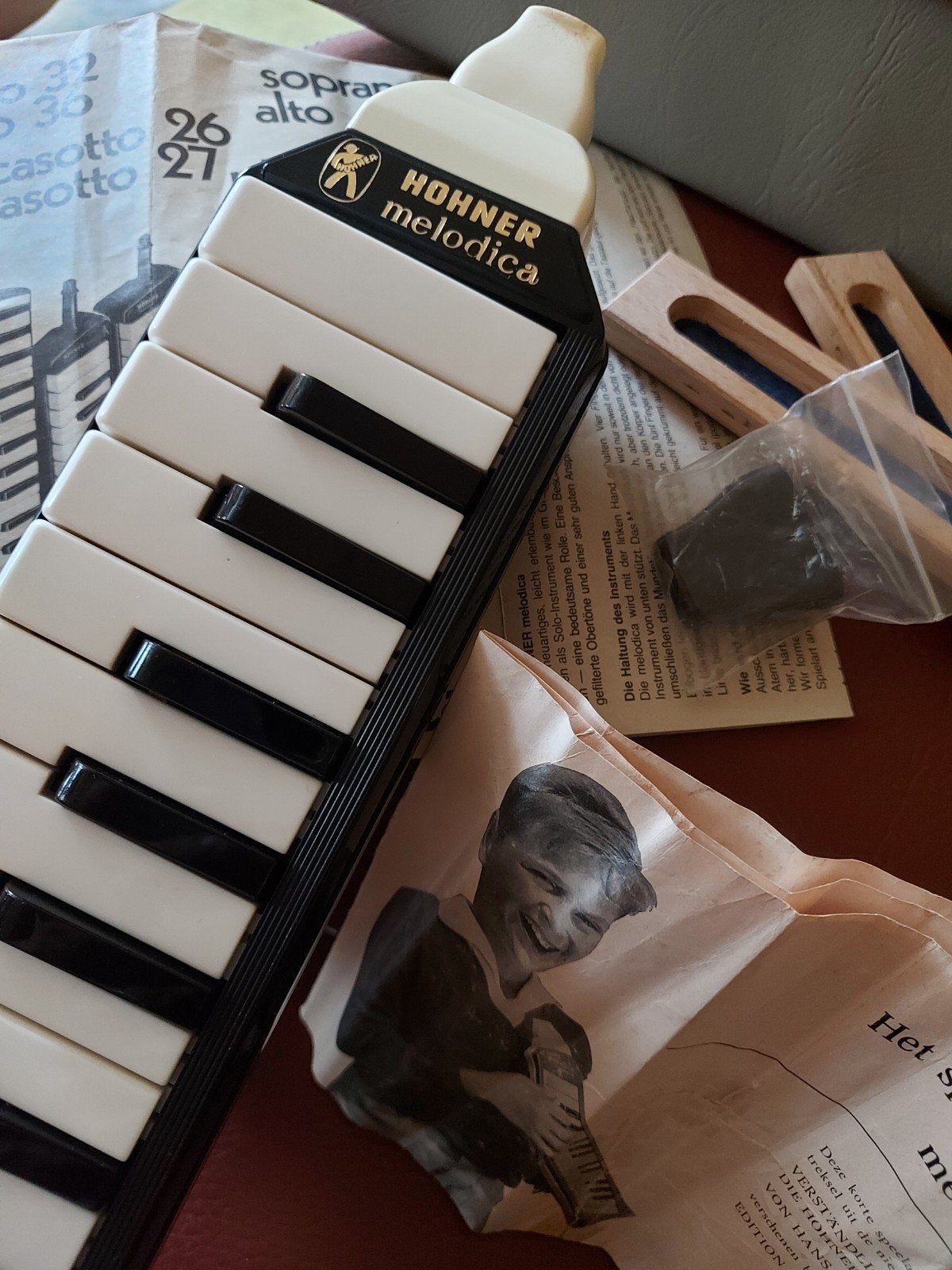 Hohner mond-piano retro.Te koop in Leiderdorp.I.z.g.s., Ophalen, Gebruikt