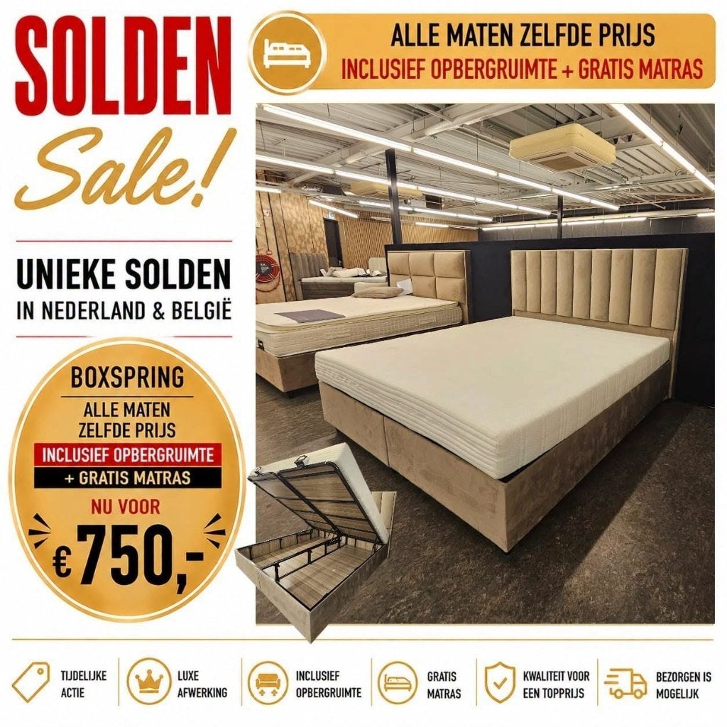 Boxspring Alles Zelfde Prijs 160 180 x 200cm Gratis Matras, Huis en Inrichting, Slaapkamer | Boxsprings, Blauw, Ophalen of Verzenden