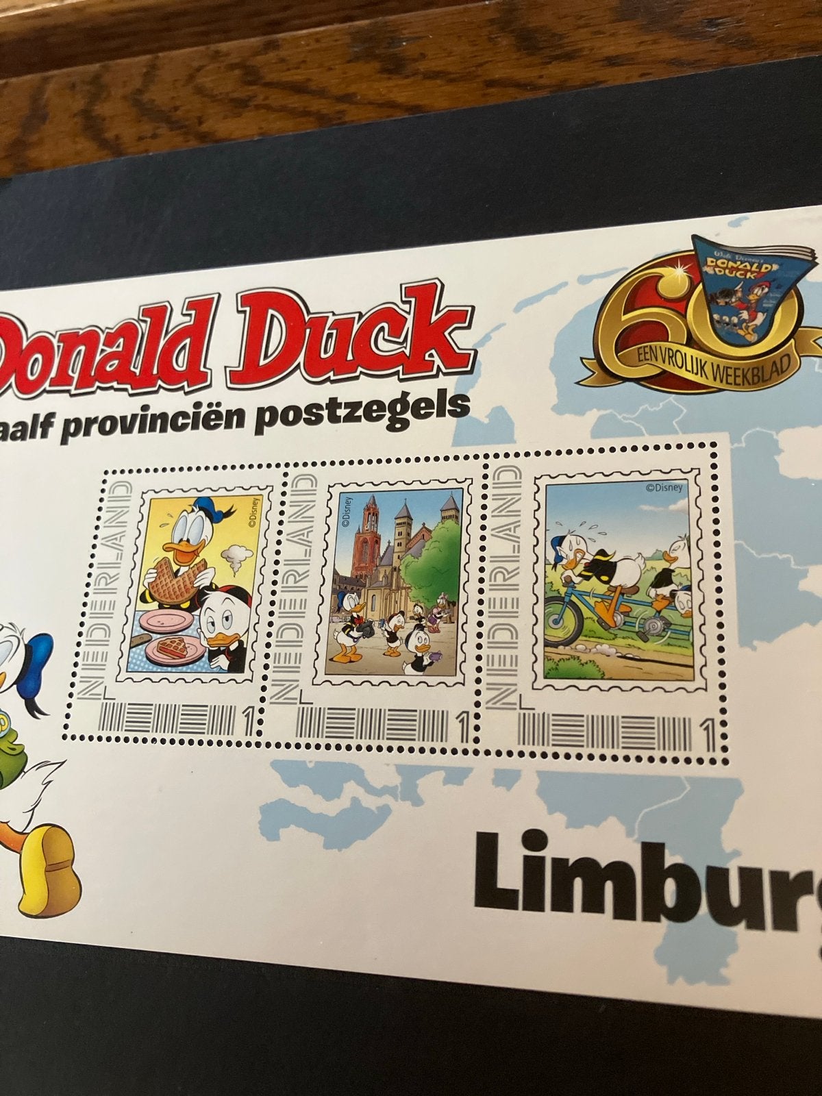 Donald Duck Twaalf Provincie Postzegels - Limburg, Postzegels en Munten, Postzegels | Nederland, Ophalen of Verzenden, Na 1940