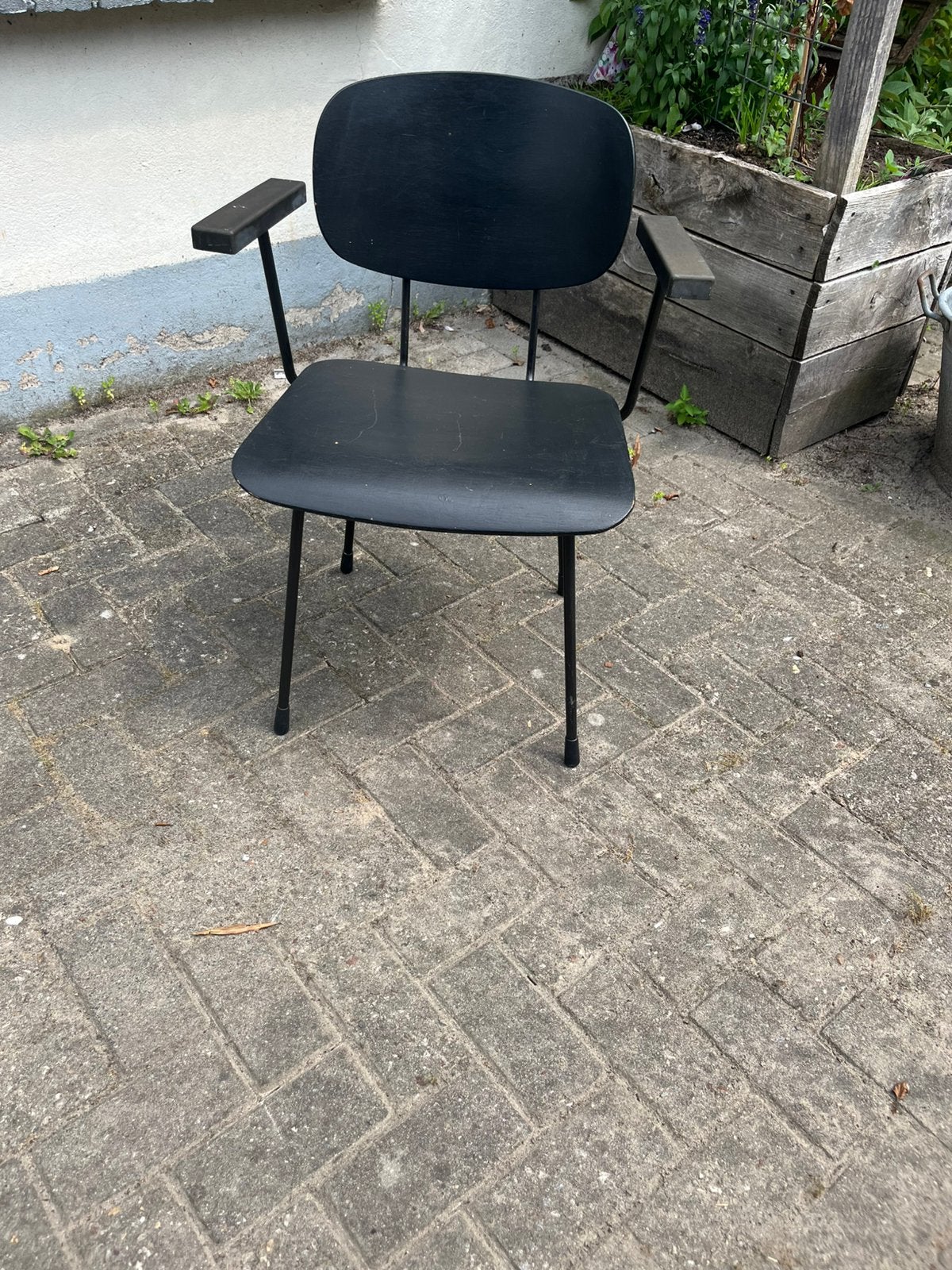 Gispen stoel model 116 zwart signatuur 10-62 retro vintage, Huis en Inrichting, Stoelen, Gebruikt, Dutch design retro vintage gispen 116 jaren 60-70