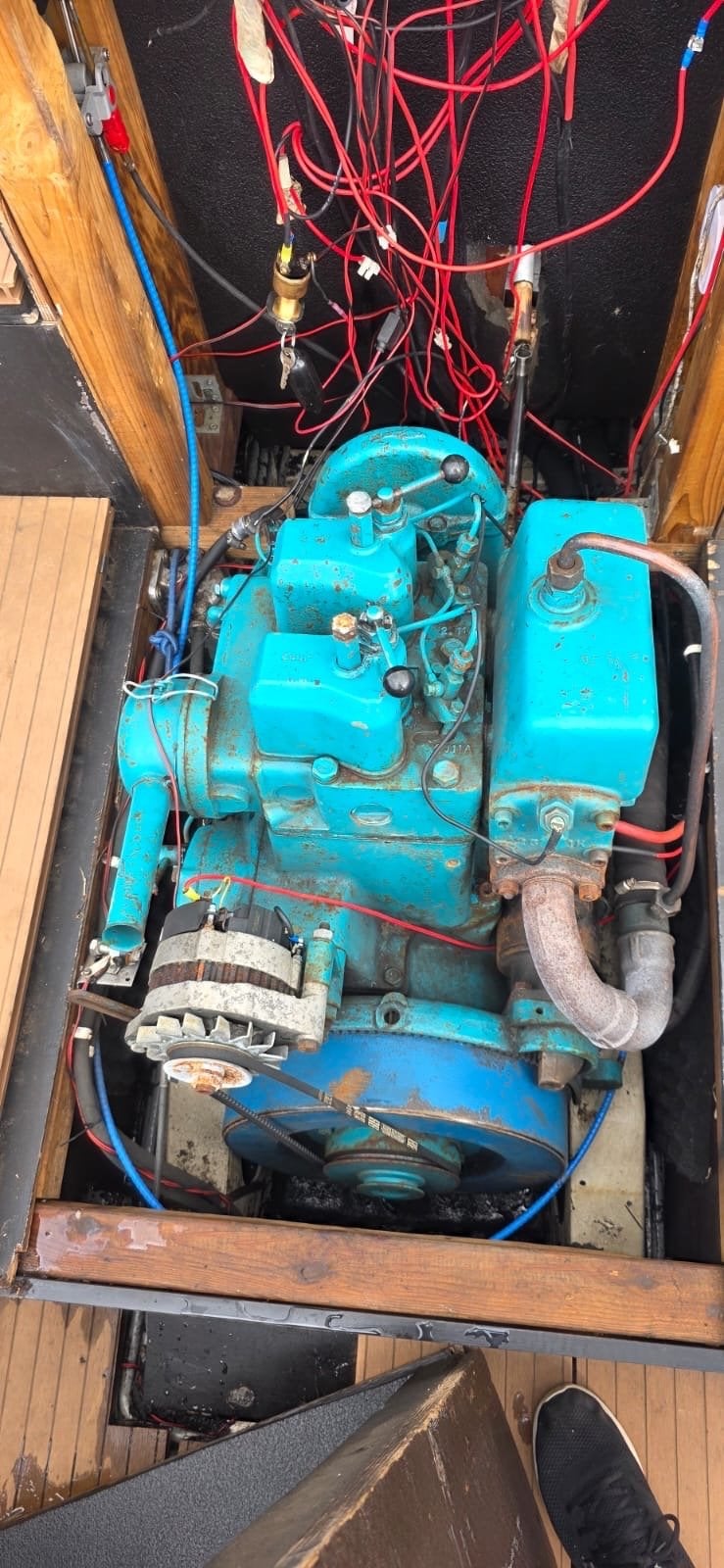 Sabb 2 Cilinder Dieselmotor - Draait goed, klaar voor transp, Ophalen, 10 tot 30 pk, Gebruikt, Binnenboordmotor
