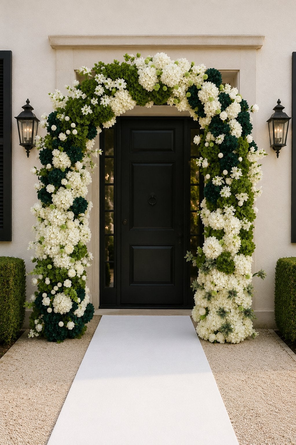 Luxe Bloemenboog Voor Bruiloft & Entree, Ophalen, Nieuw, Geboorte of Huwelijk
