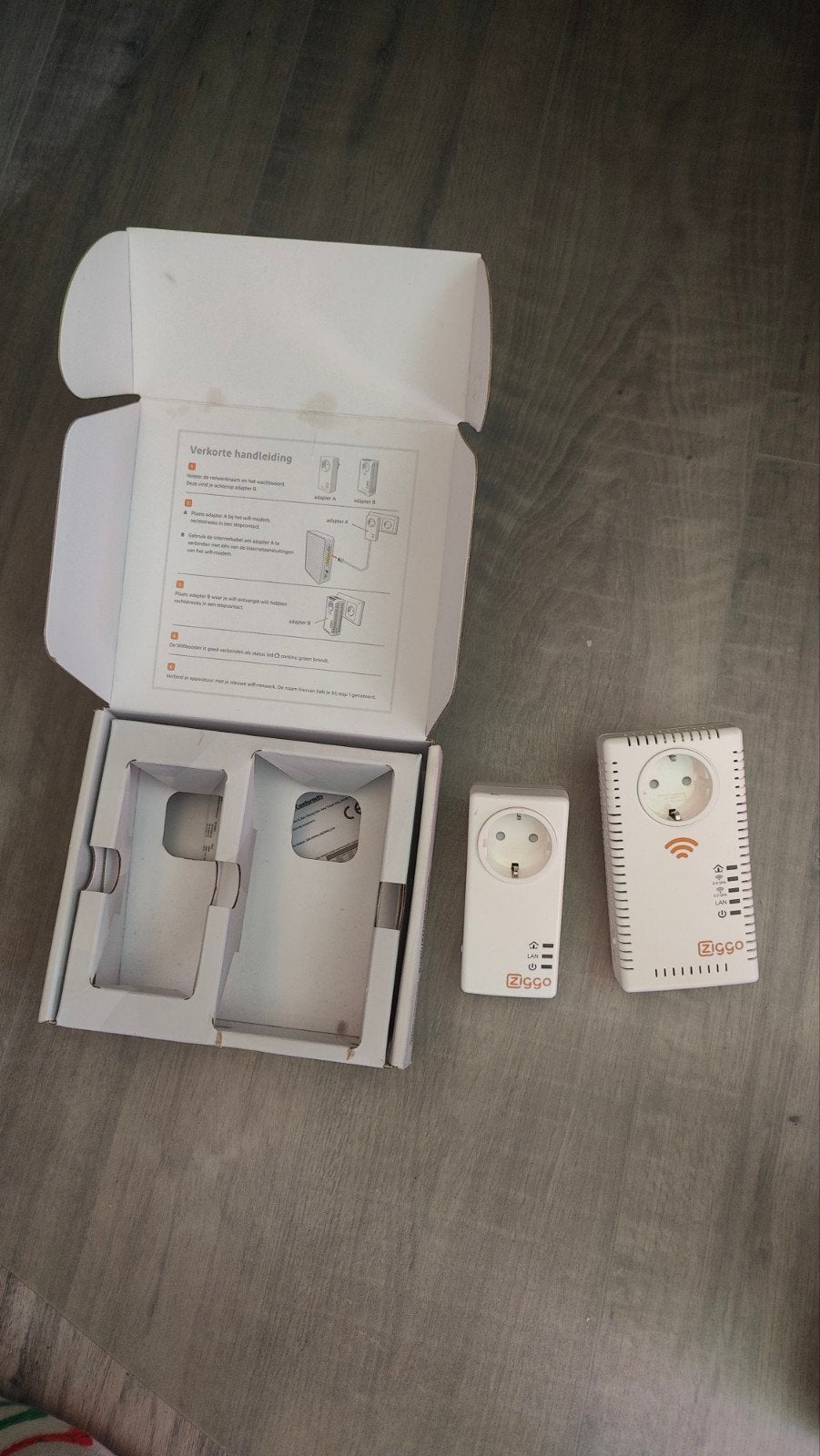 Ziggo powerline adapter set, Ophalen of Verzenden, Zo goed als nieuw, Ziggo