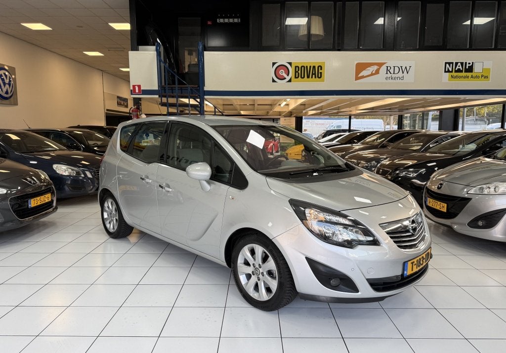 Opel Meriva 1.4 Turbo Cosmo Automaat Bovag Garantie, Auto's, Automaat, Dealer onderhouden, Stof, Gebruikt