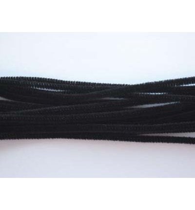 Hobby & Crafting Fun chenille draad zwart dikte 6 mm, Zwart, ., Nieuw, Ophalen of Verzenden