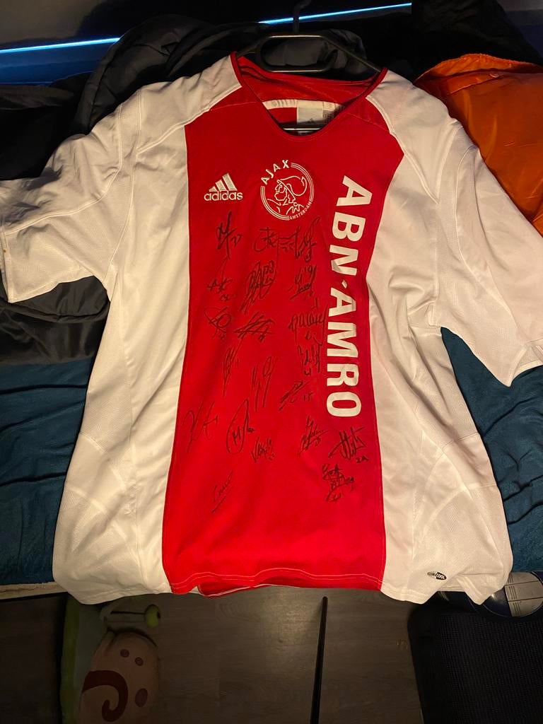 Ajax 06/07 gesigneerd shirt, Ophalen of Verzenden, Gebruikt, Overige typen