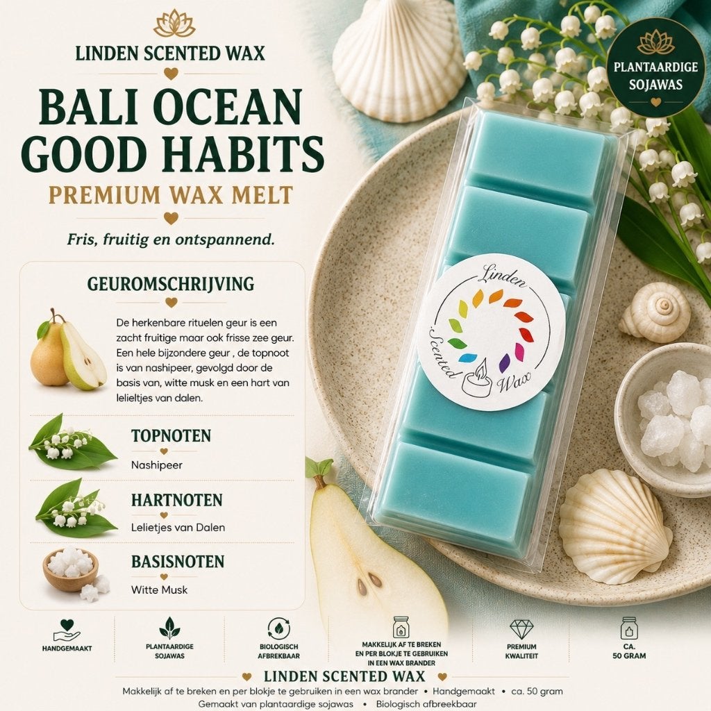Waxmelts BALI OCEAN Good Habits parfum geur rituals, Overige merken, Ophalen of Verzenden, Kaars, Was