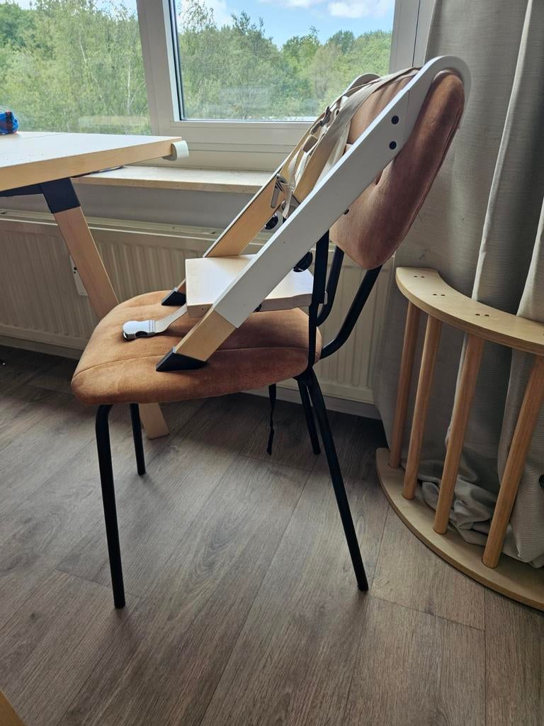 Stokke Handysitt wit - Draagbare kinderstoel, Ophalen, Gebruikt, Hangstoel, Gordel(s)