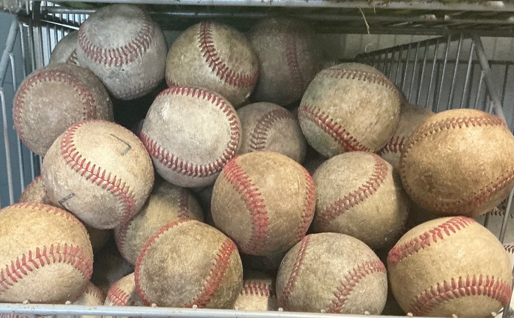 Honkballen gebruikt ter overname, Ophalen of Verzenden, Gebruikt, Honkbal, Bal