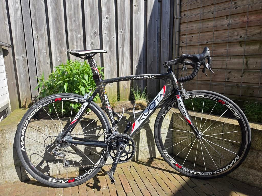Kuota Kharma Carbon Racefiets met Marchisio wielen- 57 cm, Fietsen en Brommers, 28 inch, Gebruikt, Carbon, 57 tot 61 cm