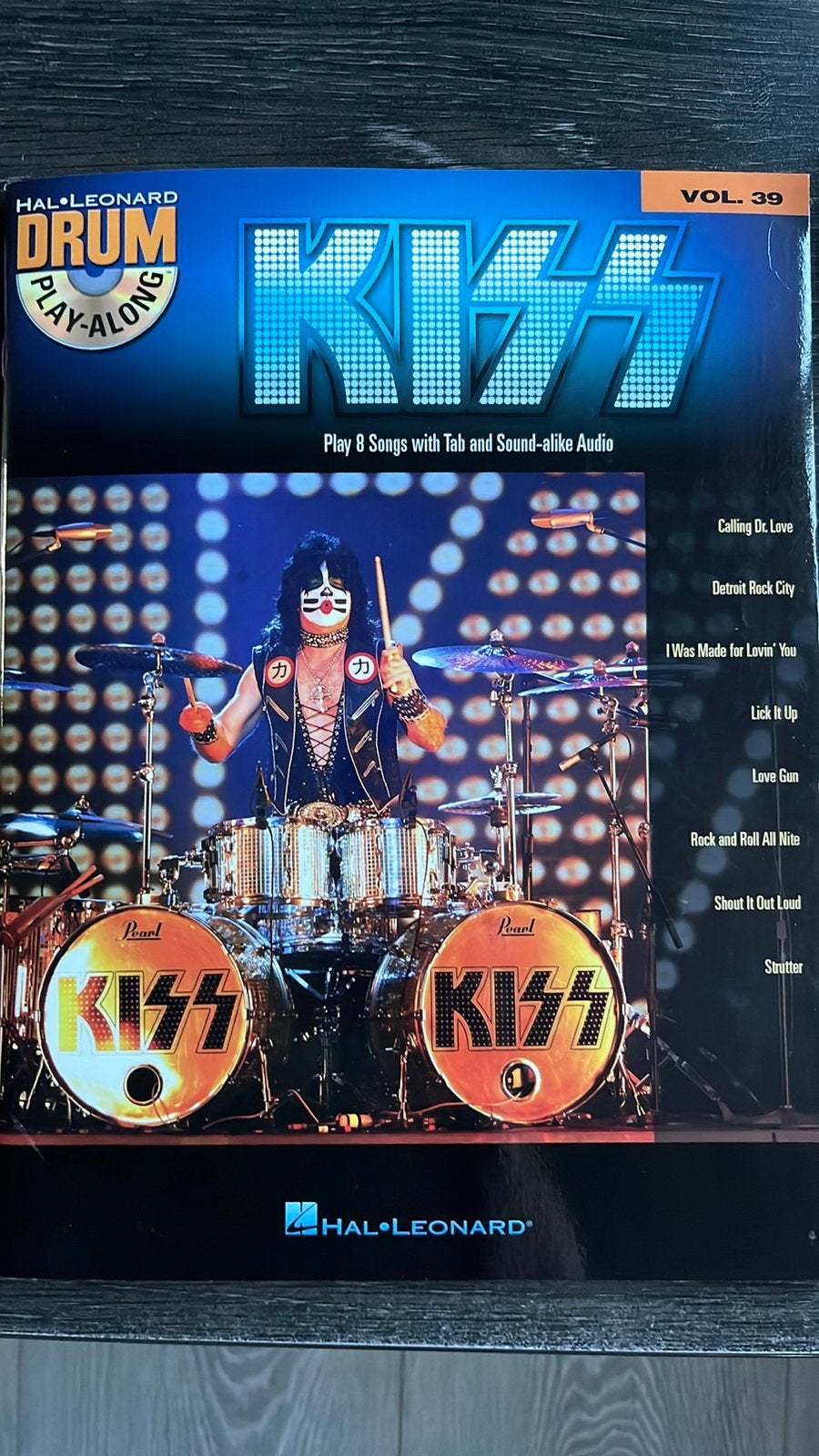 Kiss Drum Play-Along met CD, Drums of Percussie, Nieuw, Ophalen of Verzenden, Artiest of Componist