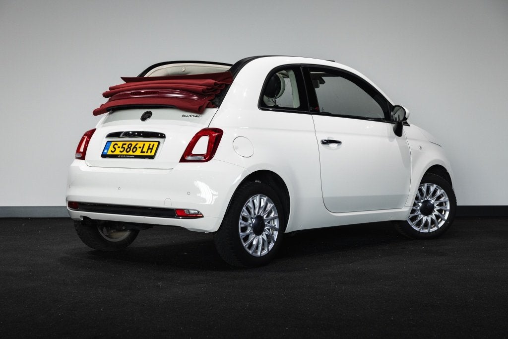 Fiat 500 0.9 TwinAir T Lounge | CarPlay | Climate Control |, Auto's, 12 maanden, Stof, Wit, Bedrijf