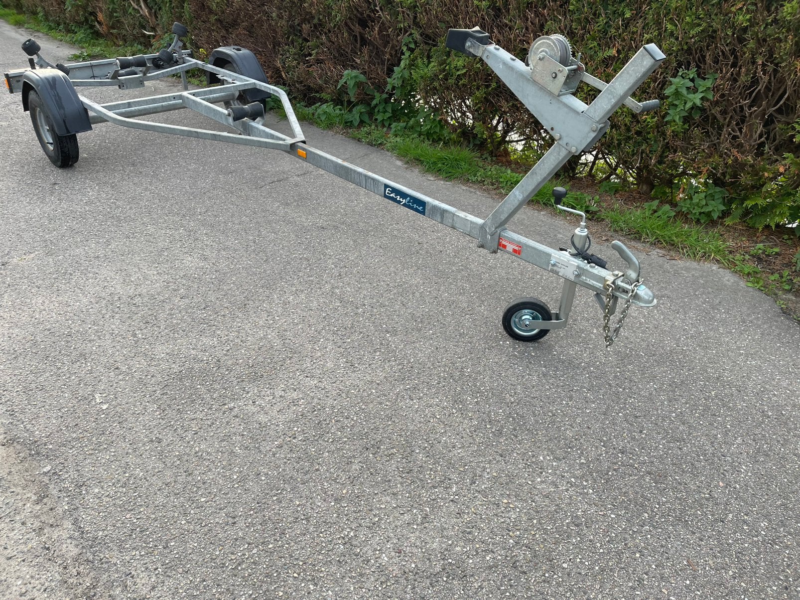 Brenderup Easyline boottrailer boot trailer 750 kg ongeremd, Ophalen, Gebruikt, Verstelbare verlichting