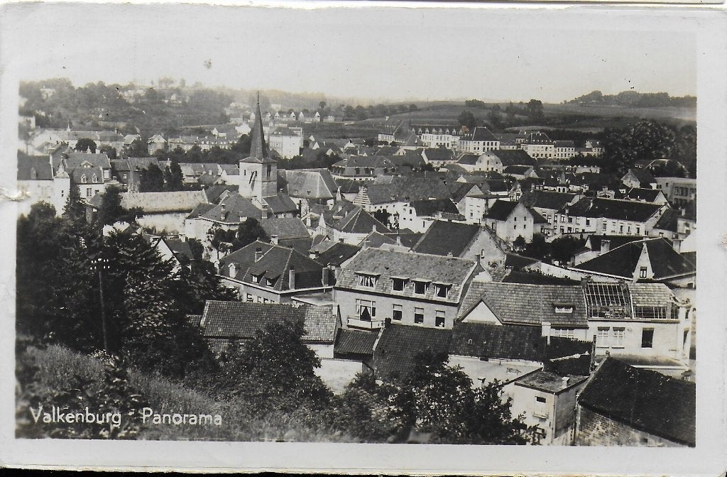 Valkenburg panorama oude gelopen ansichtkaart (b5065 ), Ophalen of Verzenden, 1960 tot 1980, Gelopen, Limburg